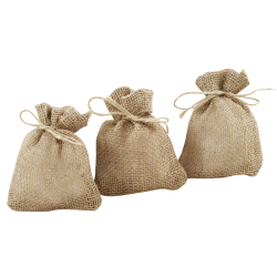 Jute zakken 8 cm x 12 cm